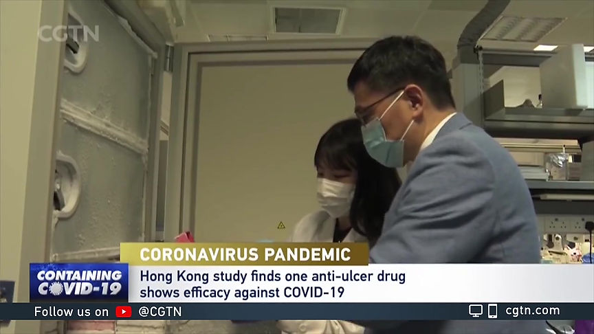 Hong Kong study finds one anti-ulcer drug show efficacy against COVID-19 (China Global Television Network)